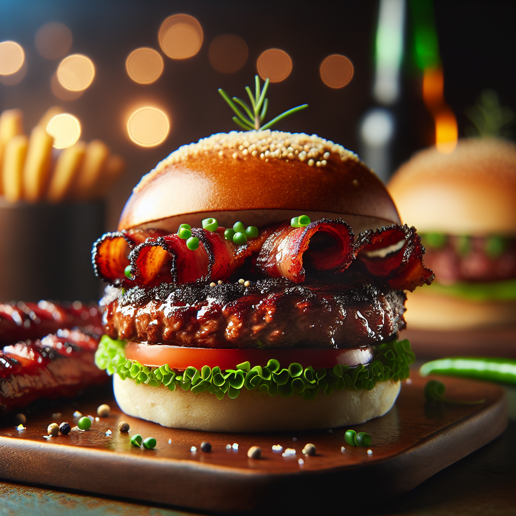 Hambúrguer Artesanal na Brasa à Moda Gaúcha