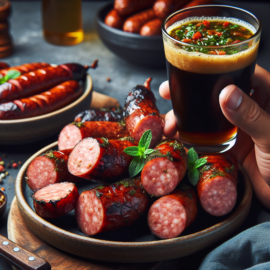 Linguiça Artesanal Defumada com Chimichurri Especial