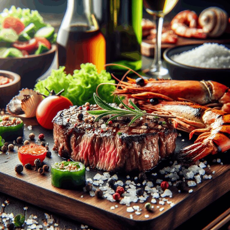 Picanha Premium com Sal Grosso Especial e Frutos do Mar