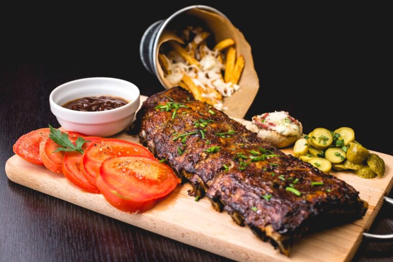 Espetinho de Carne e Legumes com Toque de Frutos do Mar